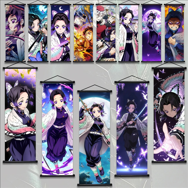 Home Decor Wall Pictures - Shinobu Kocho Demon Slayer Art Fabric