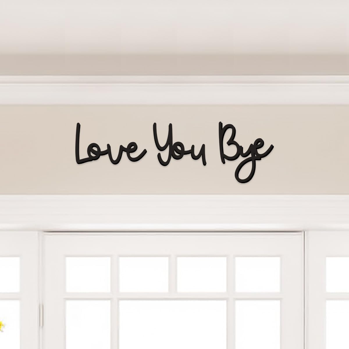 Home Decor Y2K - Love You Bye Wood Sign Home