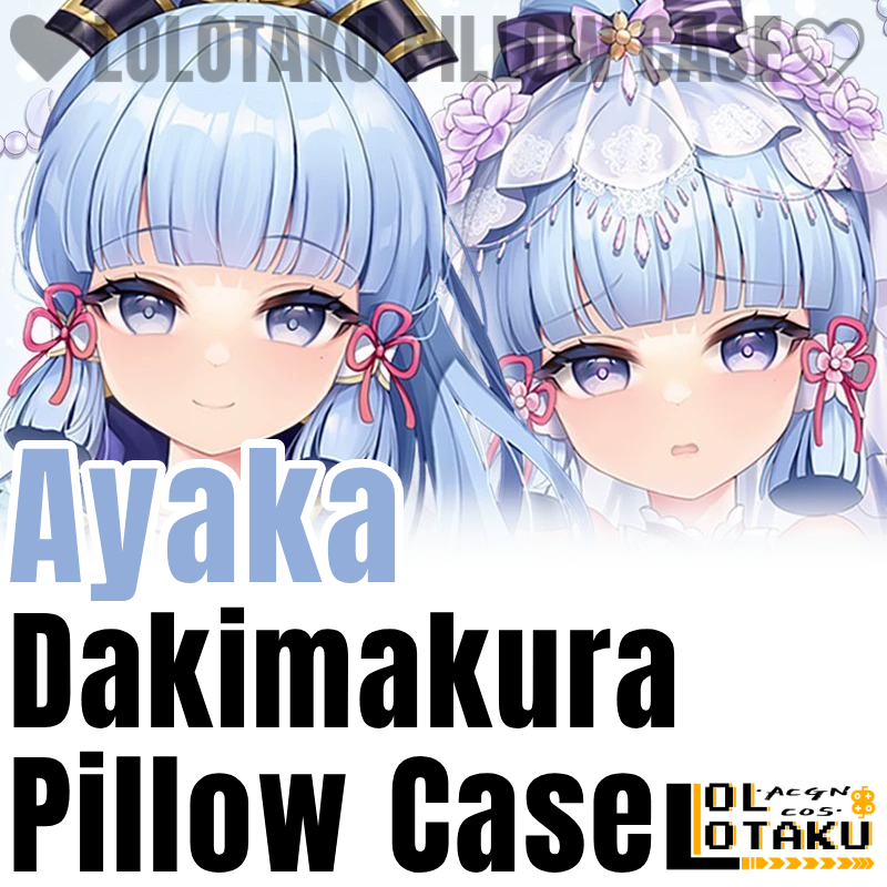 Home Decor Games - Ayaka Dakimakura Genshin Impact Game Pillowcase