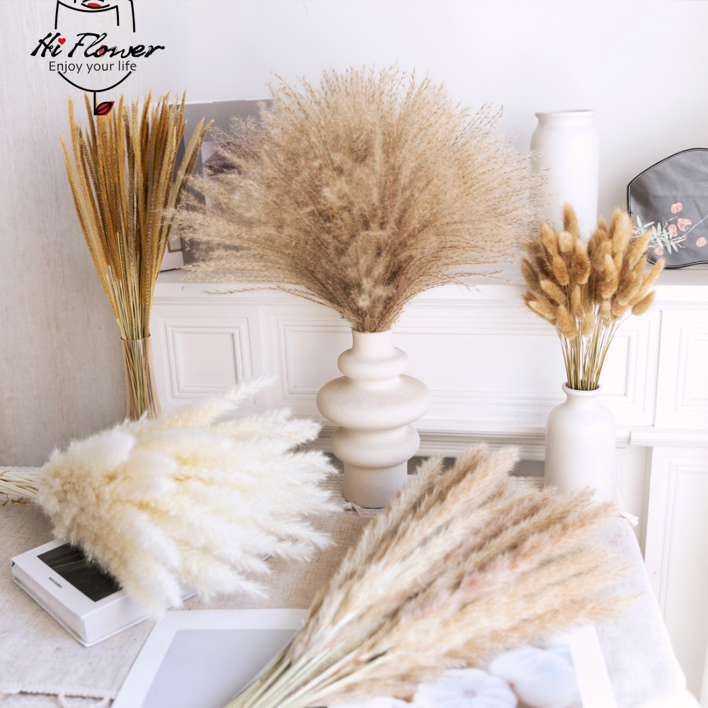 Natural Dried Pampas Grass Bou - Dried Flower Bouquet 评论和价格