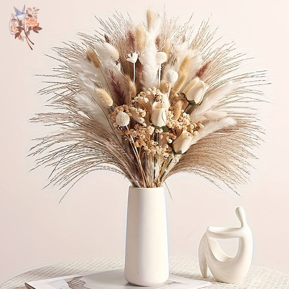 80Pcs Artificial Dried Flowers - Dried Flower Bouquet 评论和价格