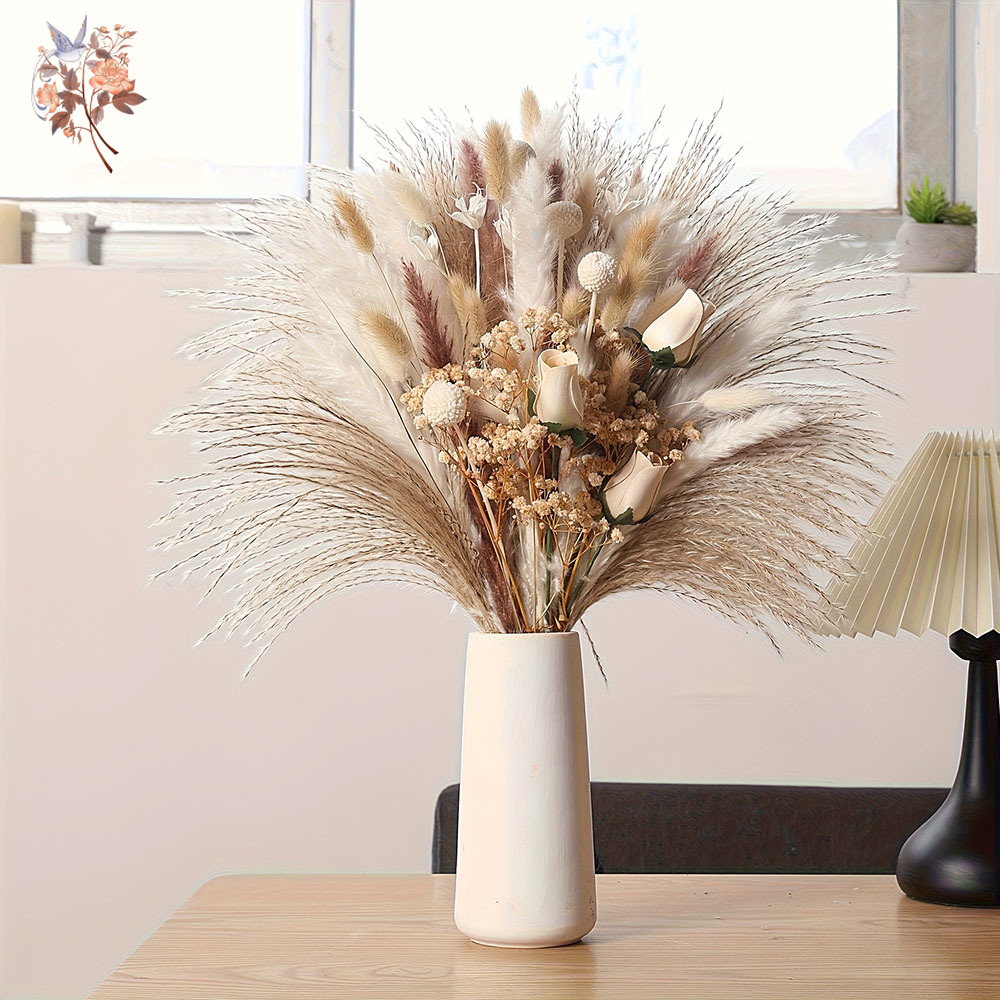 80Pcs Artificial Dried Flowers - Dried Flower Bouquet 评论和价格