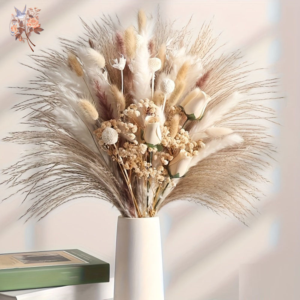 80Pcs Artificial Dried Flowers - Dried Flower Bouquet 评论和价格
