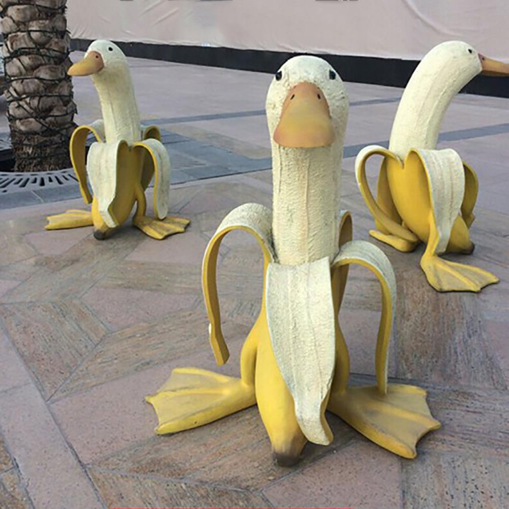 Banana Duck Creative Garden De - Home Decor On Sale 评论和价格