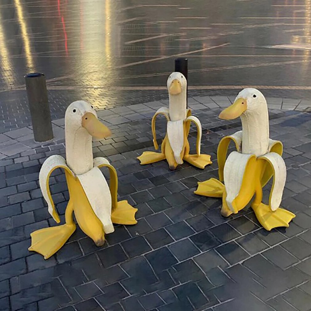 Banana Duck Creative Garden De - Home Decor On Sale 评论和价格