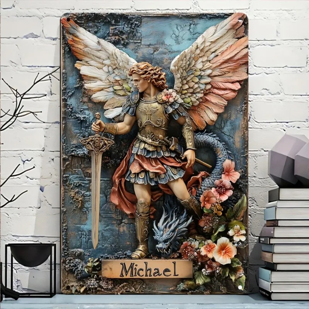 Vintage Archangel Michael Alum - Home Decor Garden Ideas 评论和价格