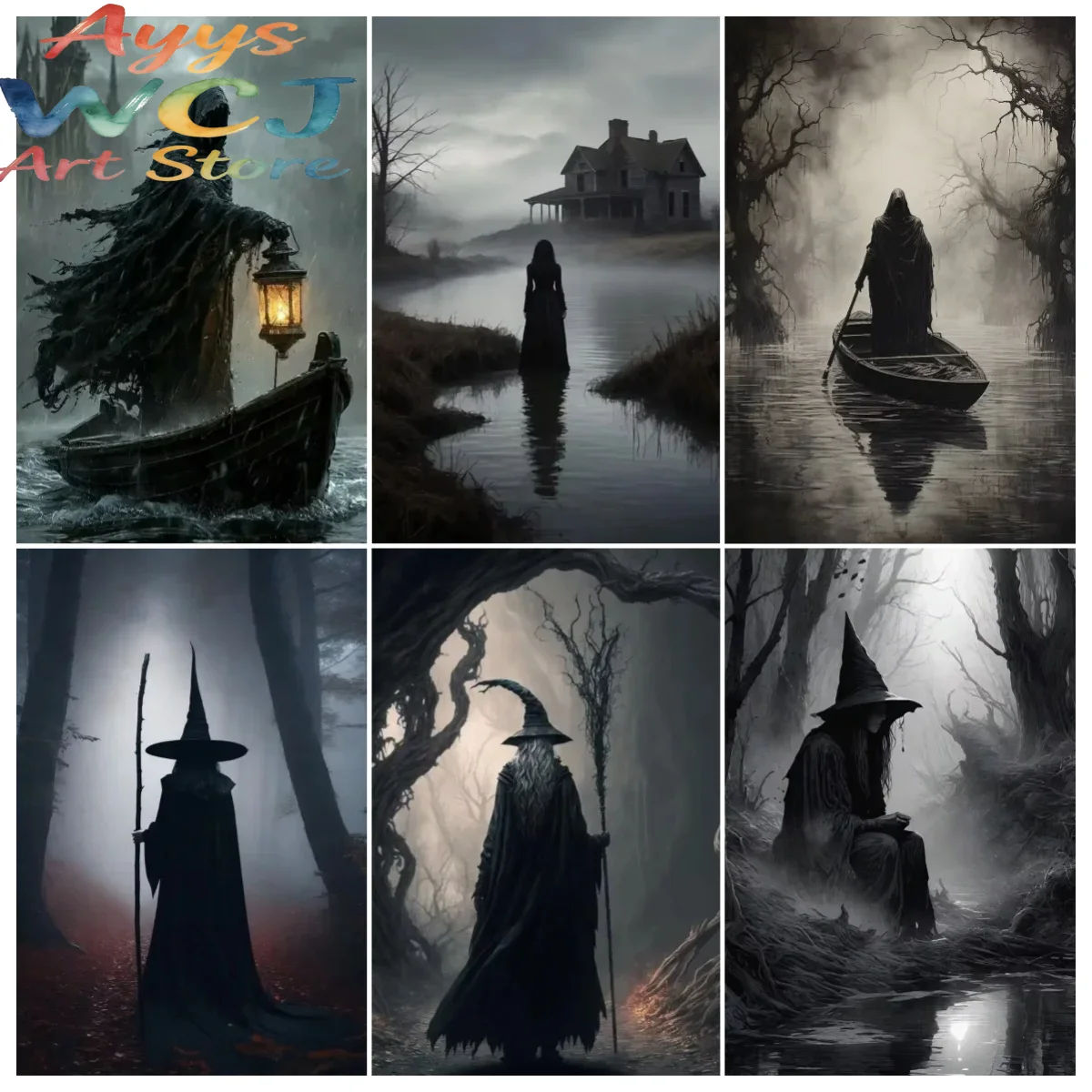 Dark Academia Art The Witch De - Home Decor Gothic 评论和价格