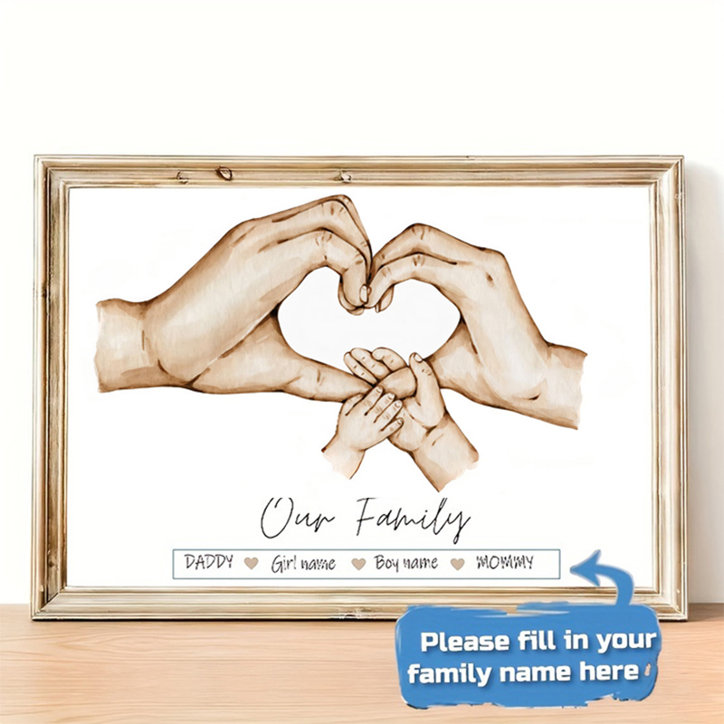 Personalized Custom Family Han - Home Decor Wall Pictures 评论和价格