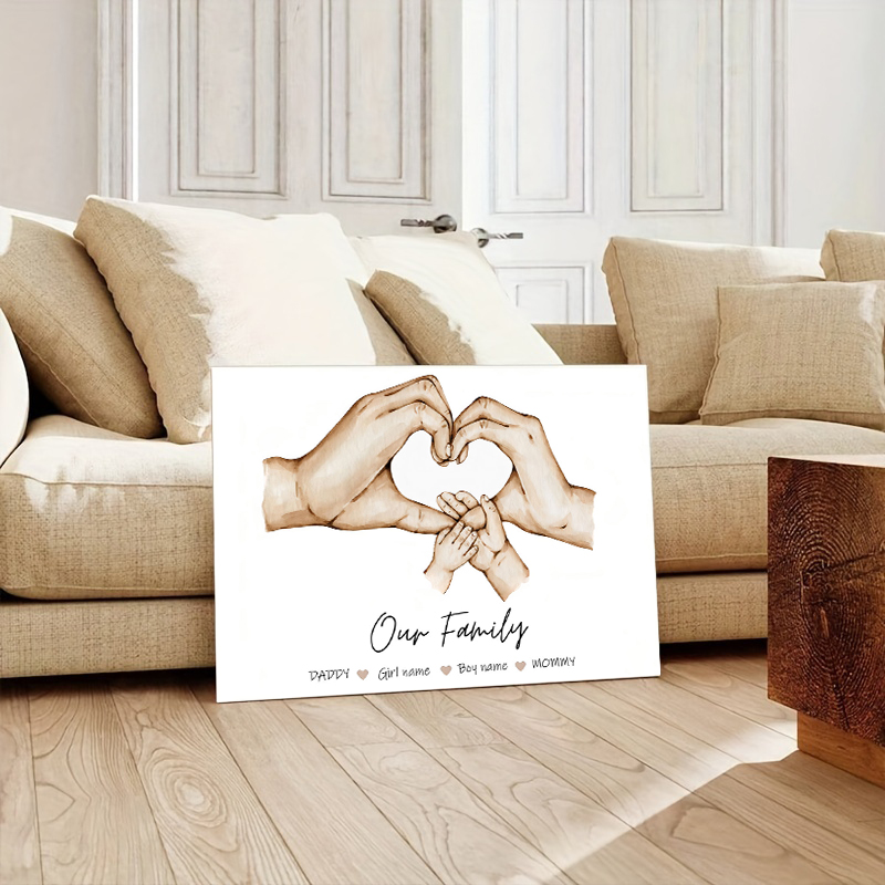 Personalized Custom Family Han - Home Decor Wall Pictures 评论和价格