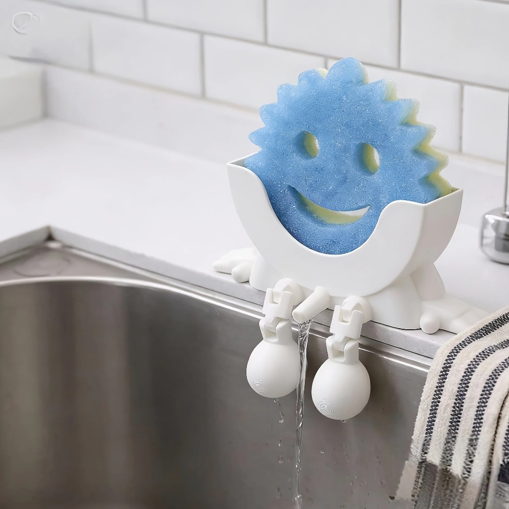 Drainable Soap & Sponge Holder - Home Decor Organizer 评论和价格