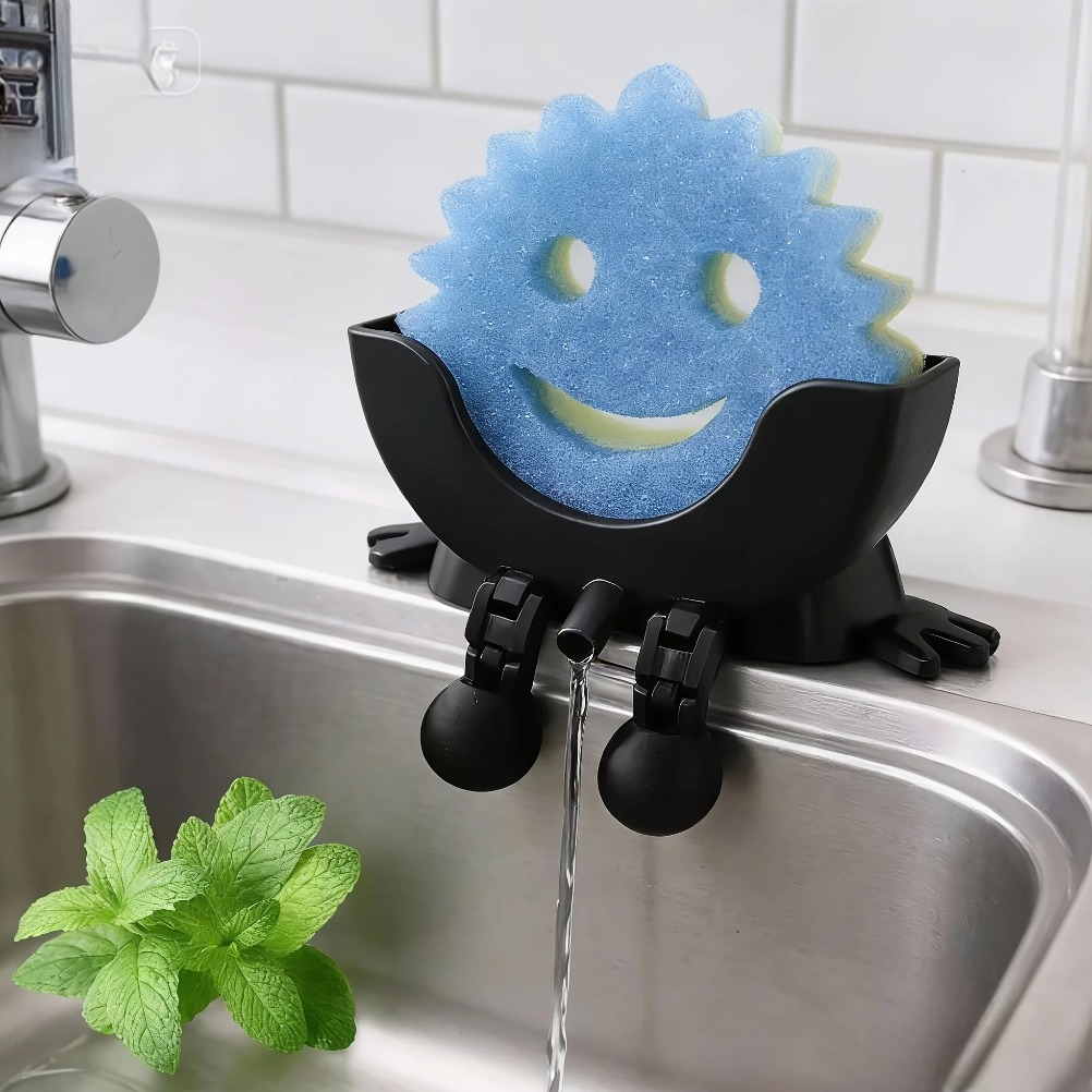 Drainable Soap & Sponge Holder - Home Decor Organizer 评论和价格