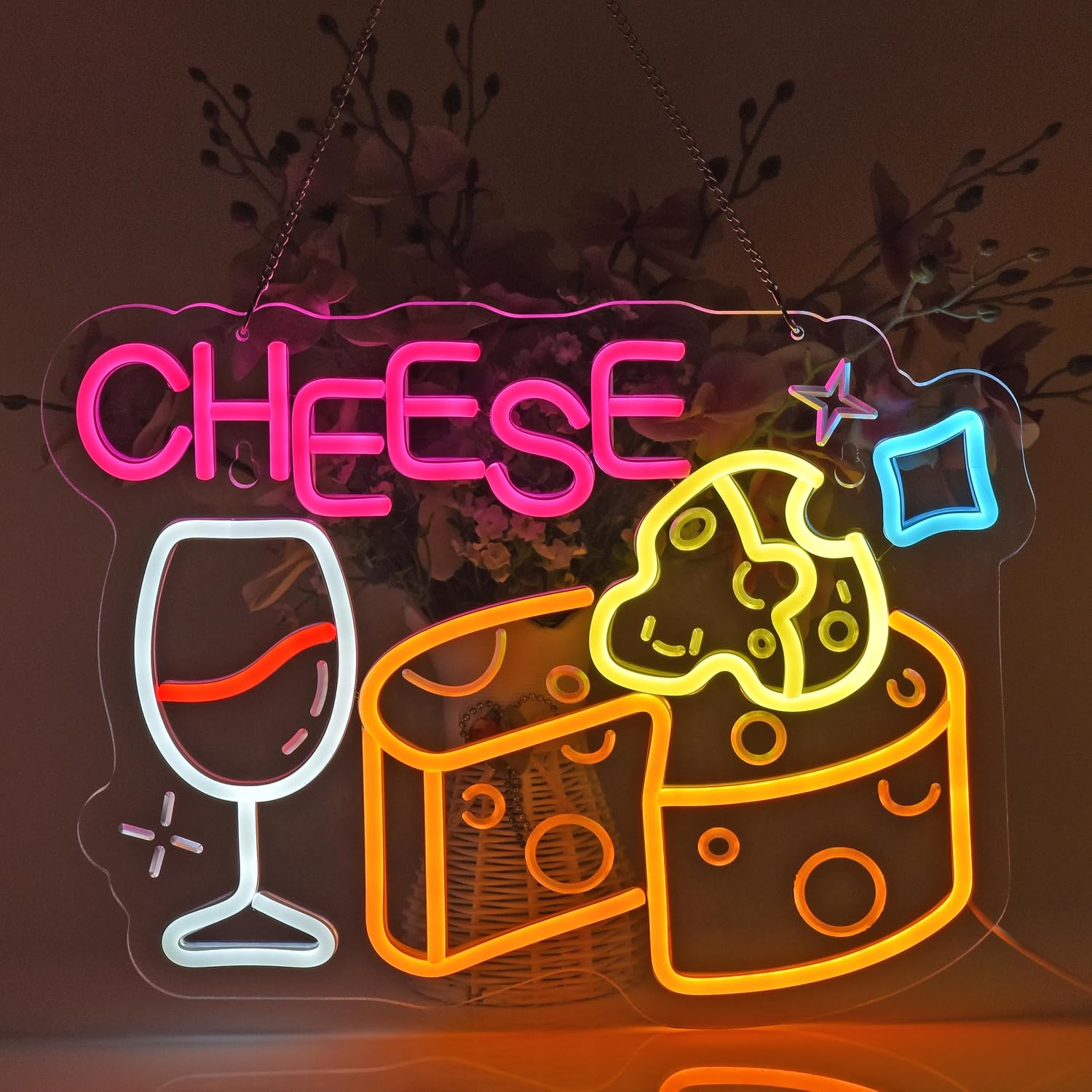 Cheese Neon Sign, Neon Lights  - Home Decor Retail Stores 评论和价格