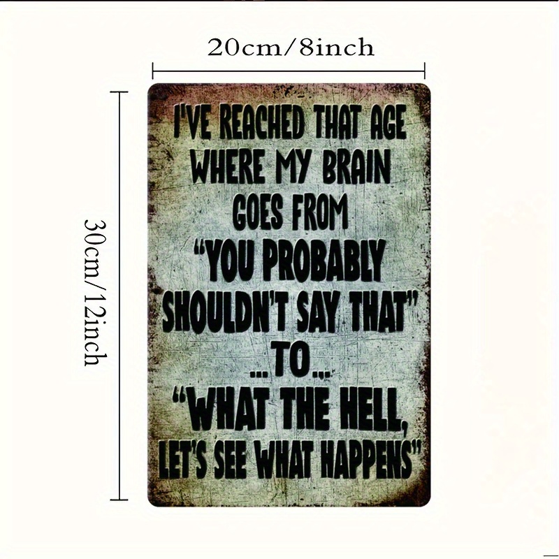 Funny Sarcastic Quote, Rustic  - Home Decor Garden Ideas 评论和价格