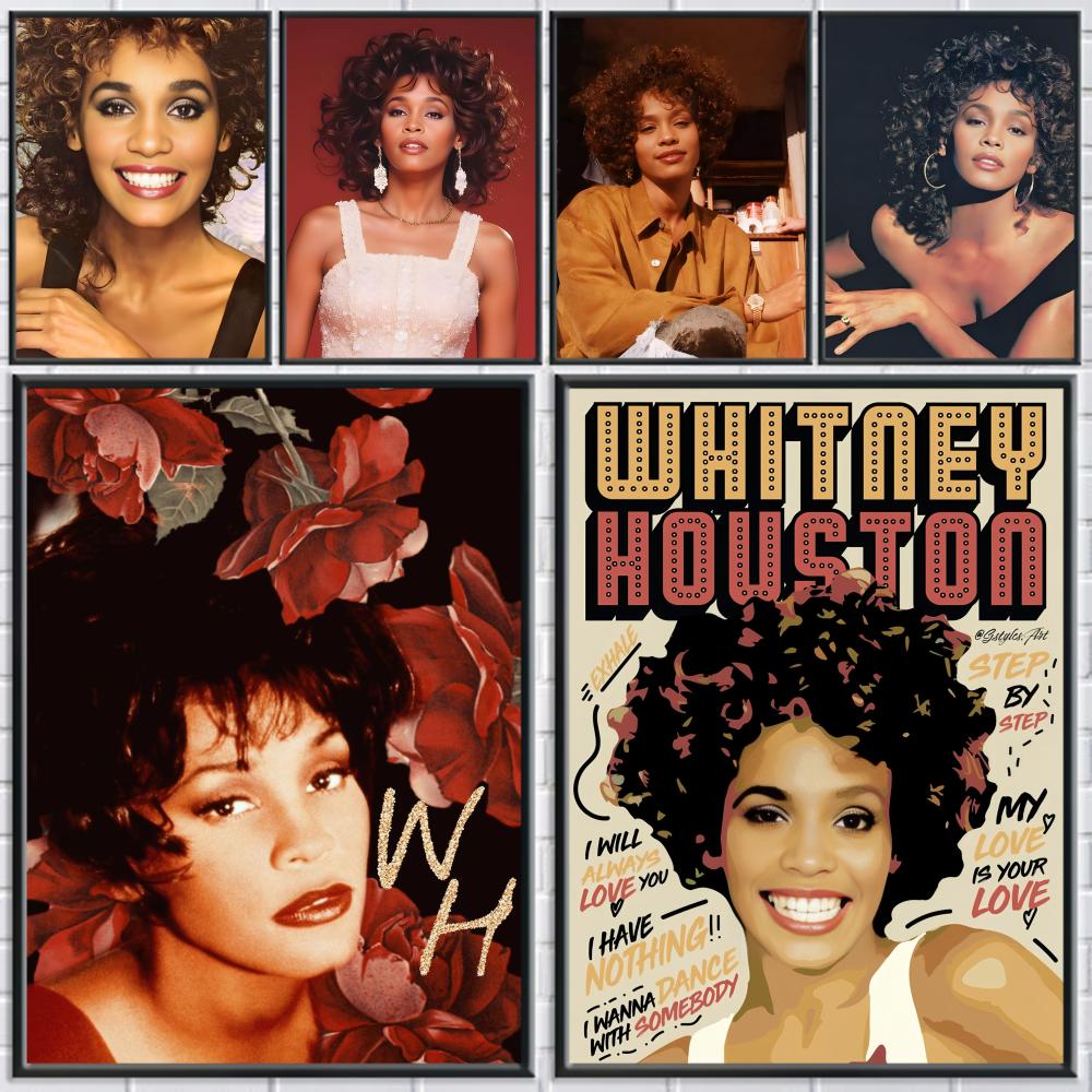 W-Whitney Houston Poster HD Se - Home Decor Houston 评论和价格
