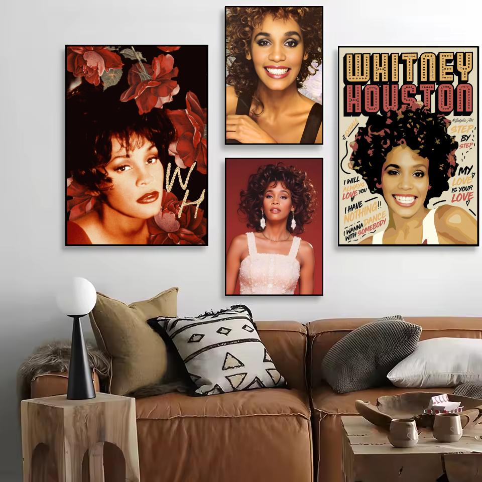 W-Whitney Houston Poster HD Se - Home Decor Houston 评论和价格