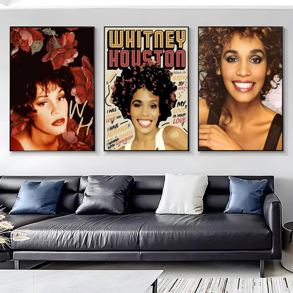 W-Whitney Houston Poster HD Se - Home Decor Houston 评论和价格