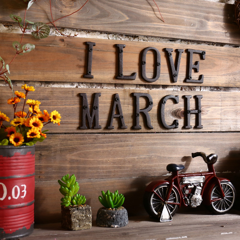 Metal Letters Numbers Cast Iro - Home Decor Y2K 评论和价格