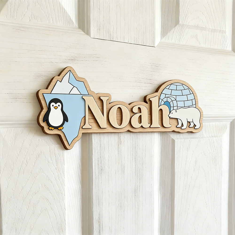 Arctic Penguin & Polar Bear Cu - Home Decor Wall Pictures 评论和价格