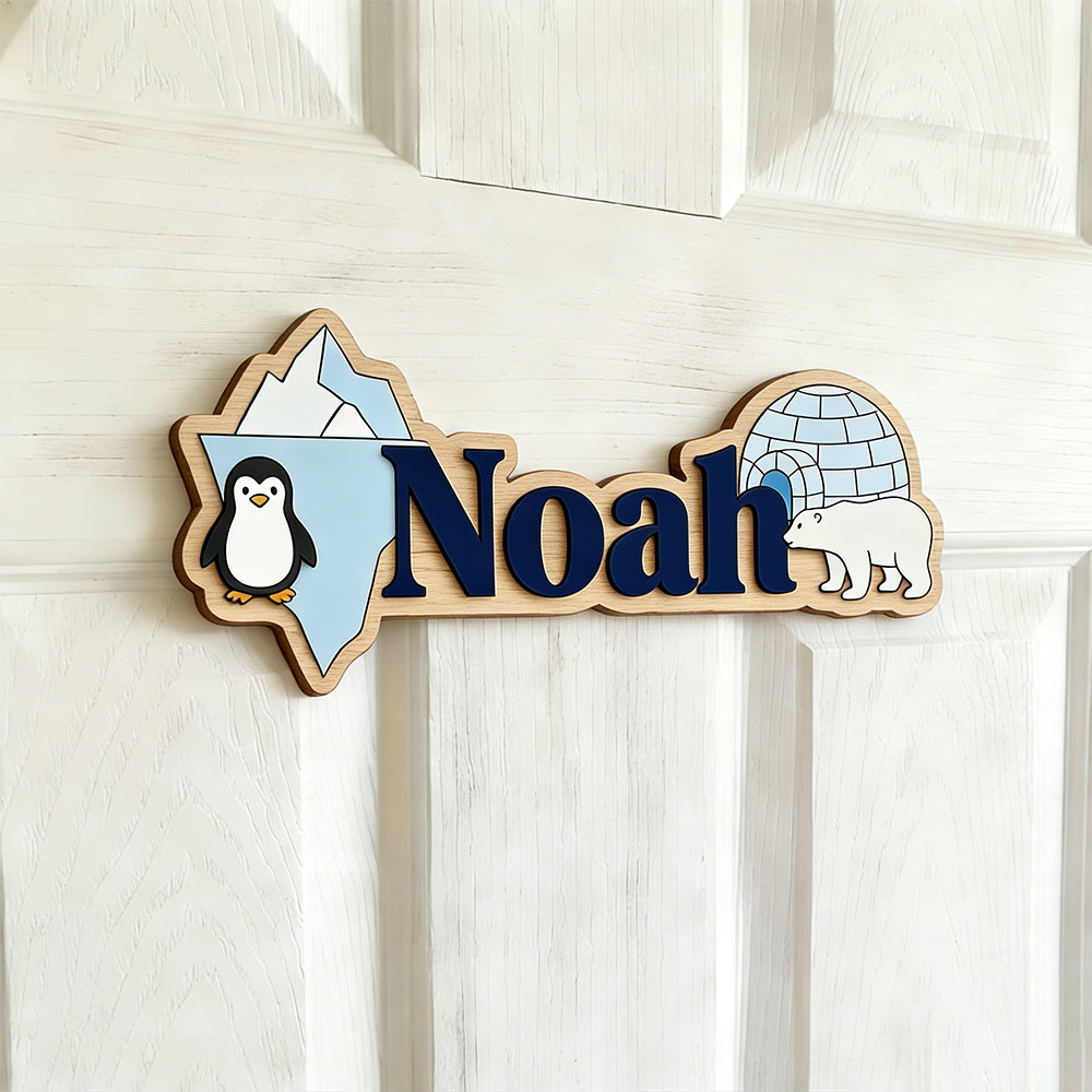 Arctic Penguin & Polar Bear Cu - Home Decor Wall Pictures 评论和价格