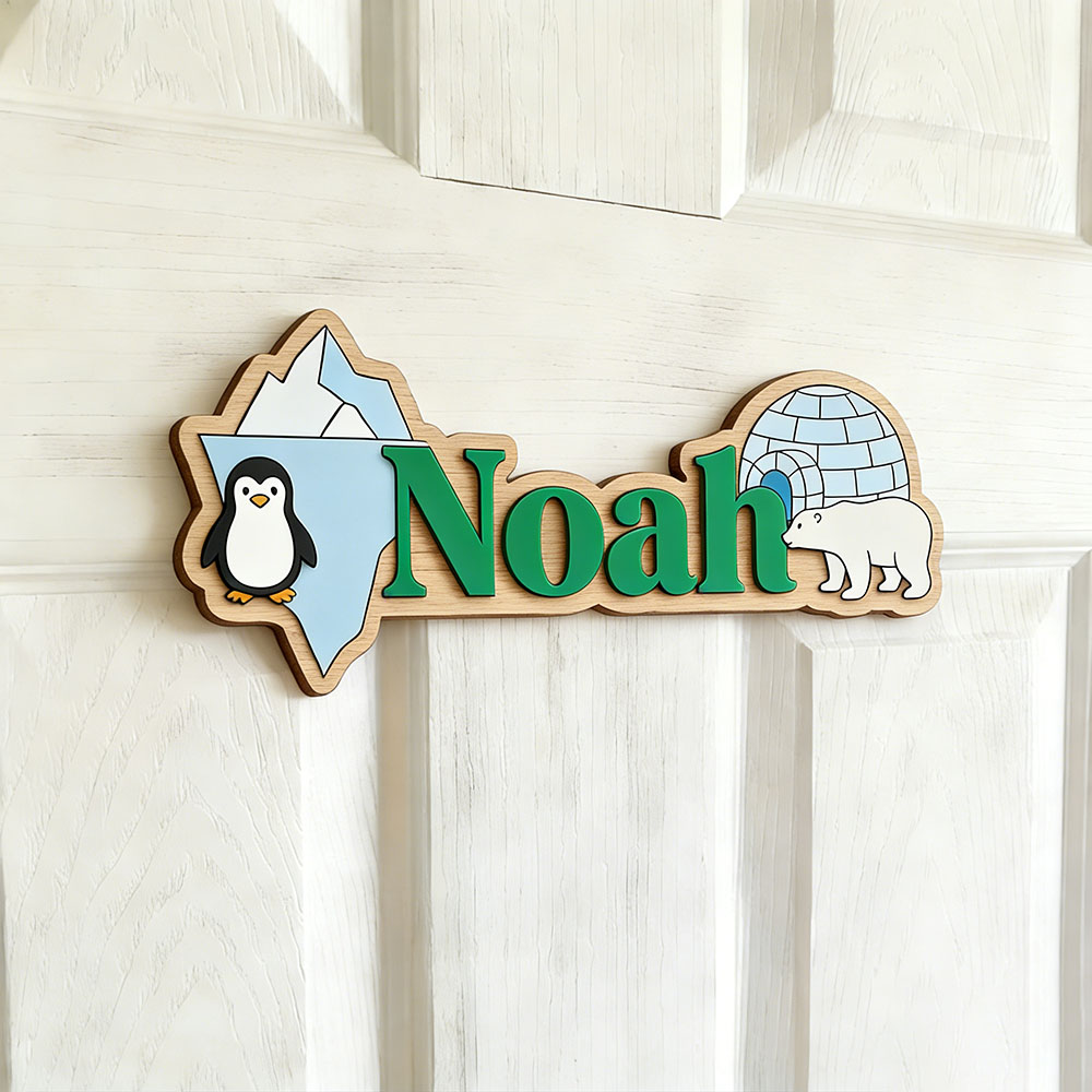 Arctic Penguin & Polar Bear Cu - Home Decor Wall Pictures 评论和价格
