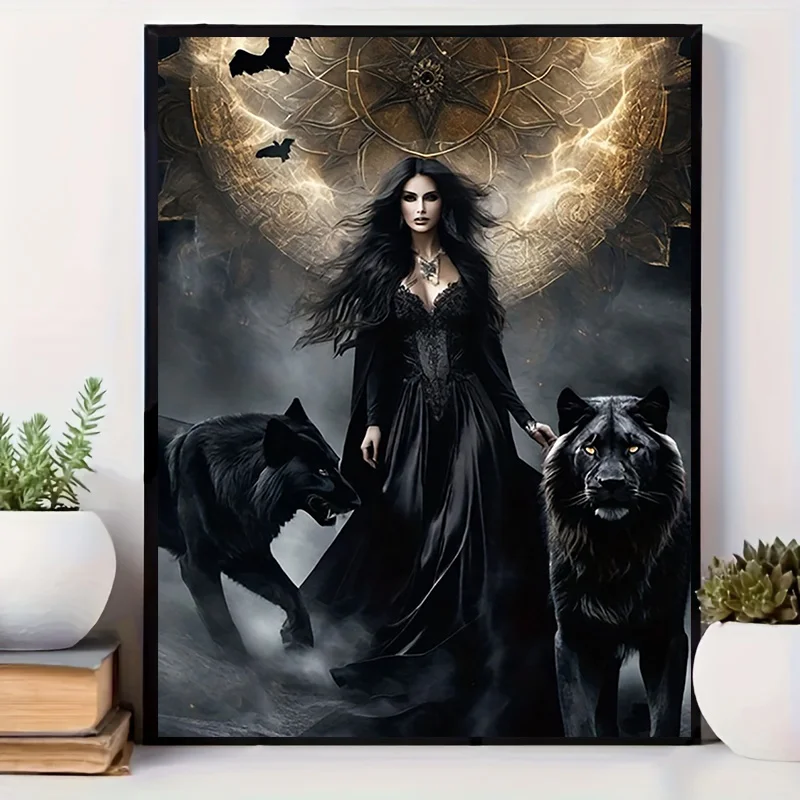 Room Decor 1pc Gothic Wolf Can - Home Decor Gothic 评论和价格