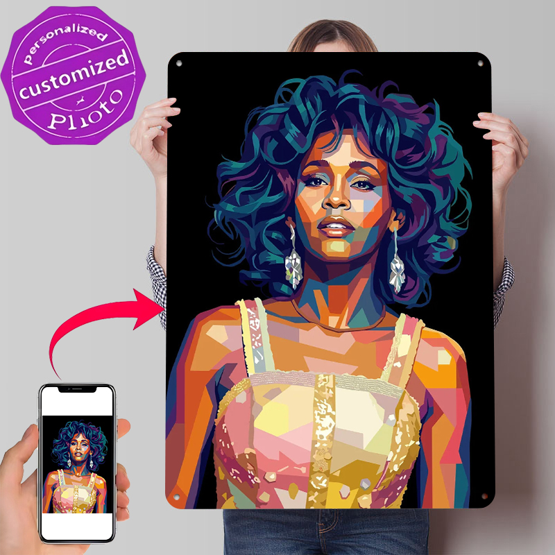 Whitney Houston Pop Art Portra - Home Decor Houston 评论和价格