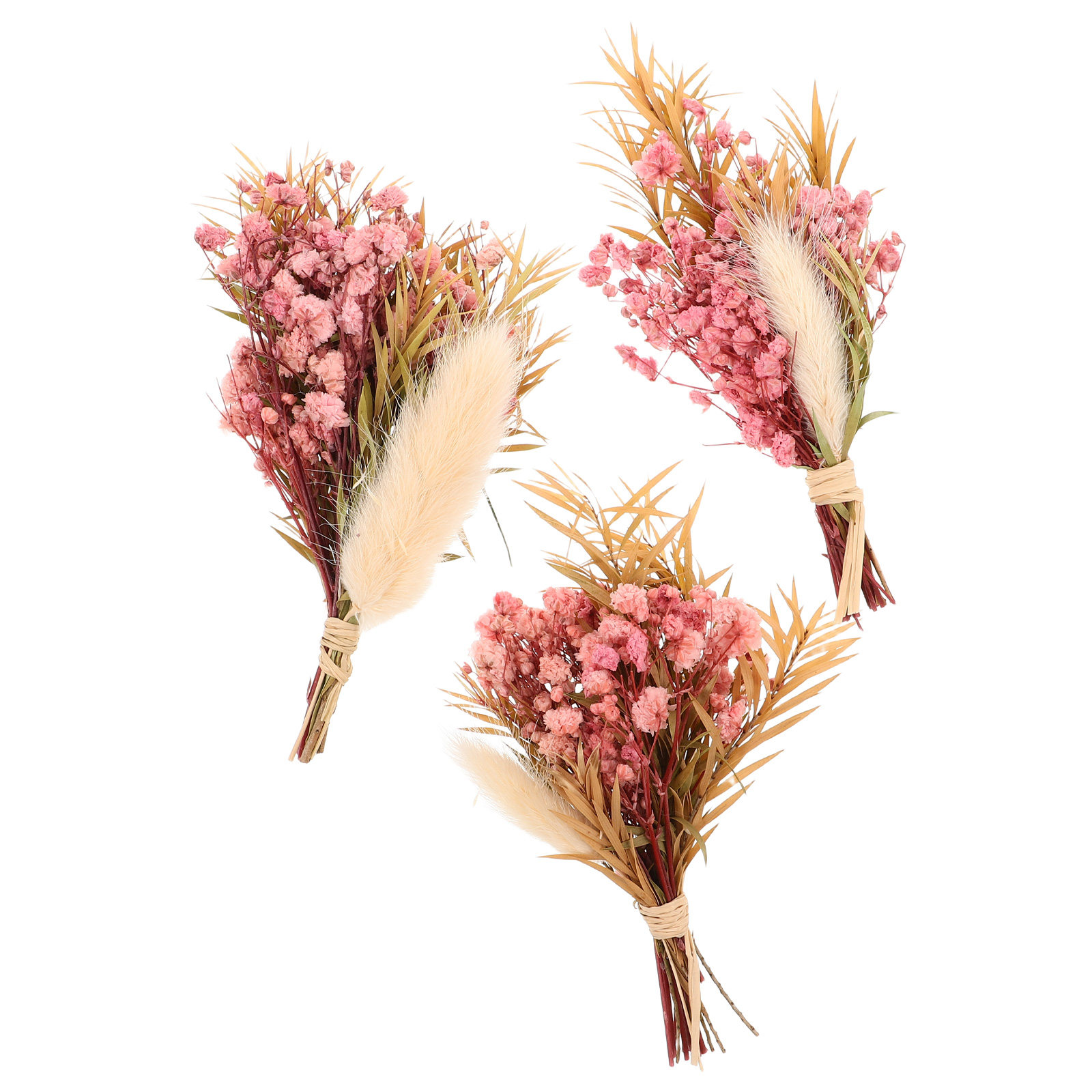 3Pcs Mini Dried Floral Bouquet - Dried Flower Bouquet 评论和价格