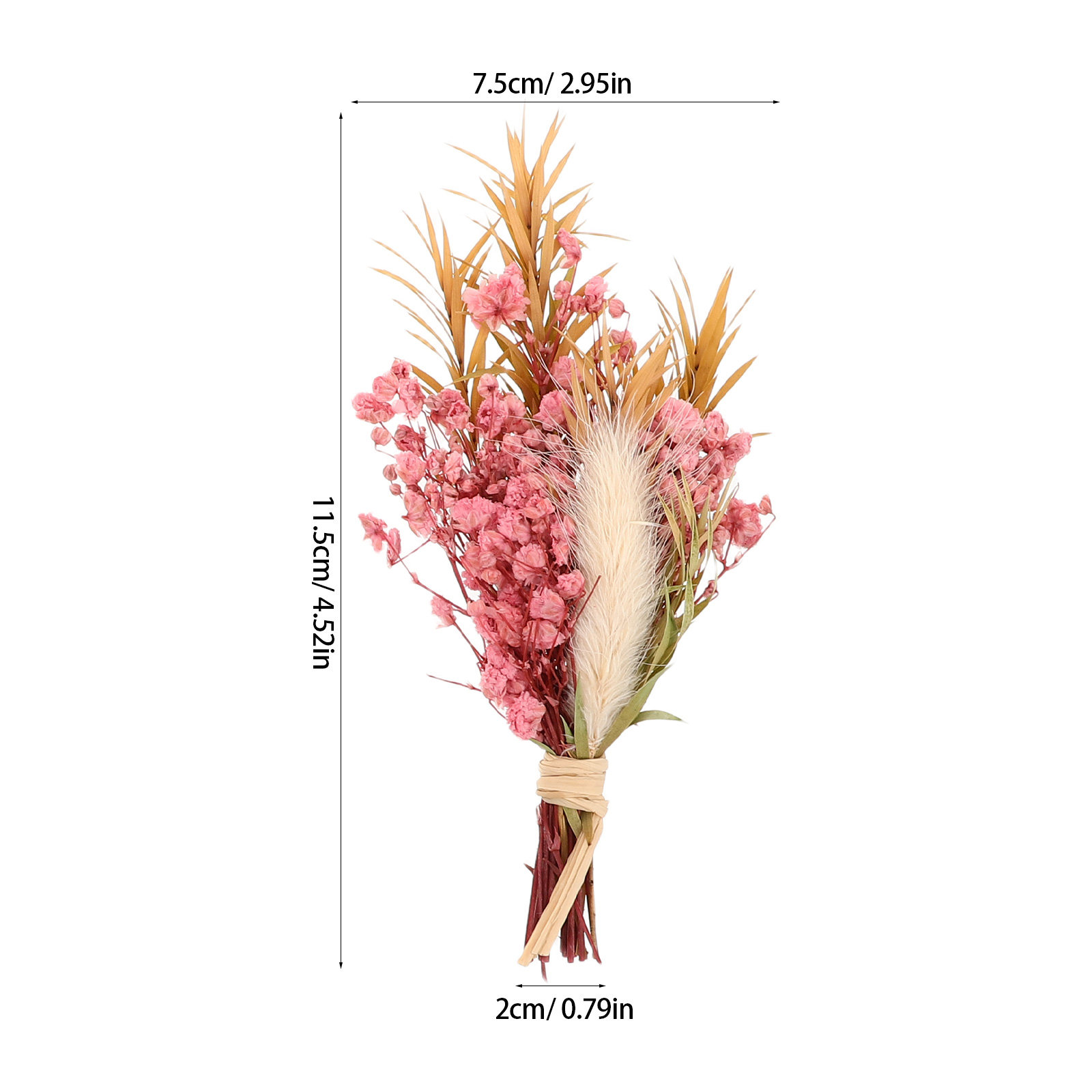 3Pcs Mini Dried Floral Bouquet - Dried Flower Bouquet 评论和价格