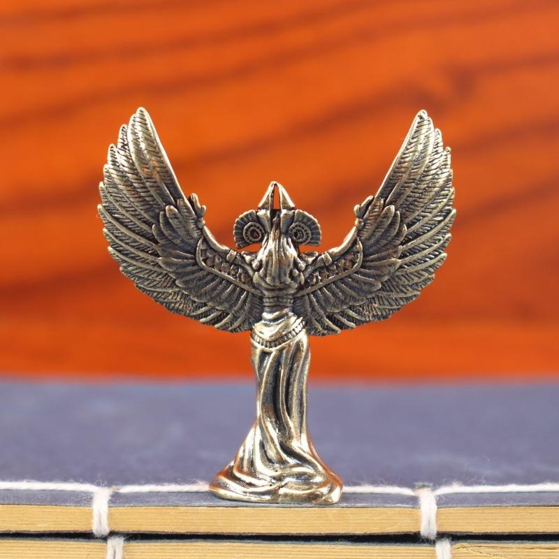 Mini Brass Winged Goddess Figu - Home Decor Egypt 评论和价格