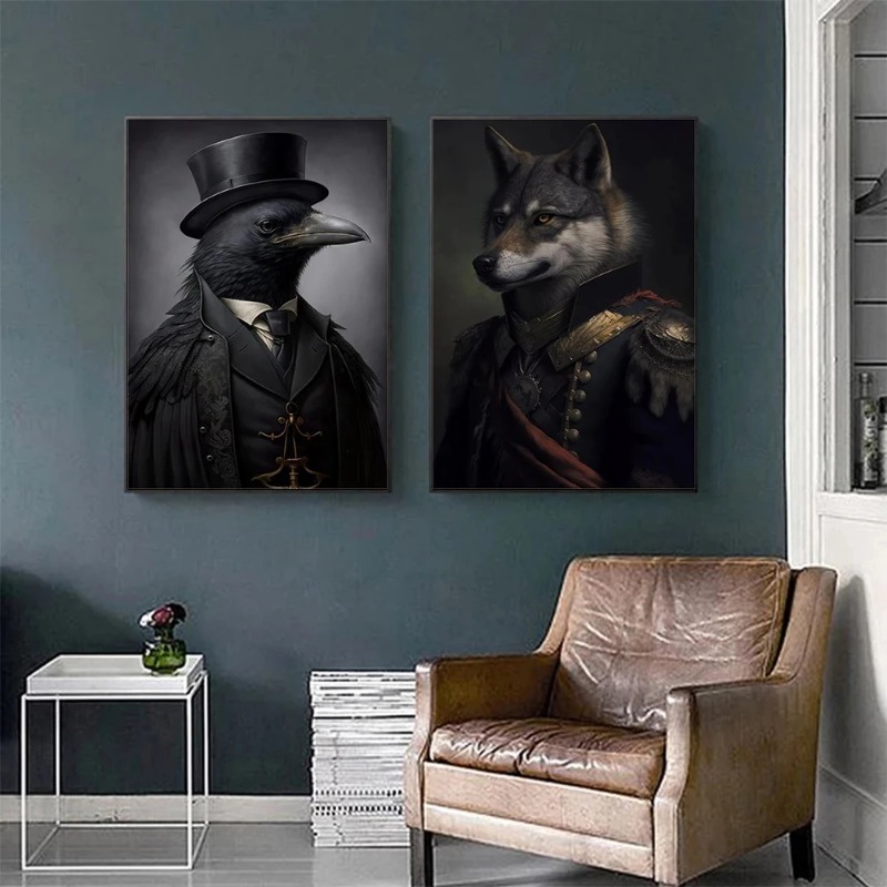 Vintage Gothic Bat Raven Minim - Home Decor Gothic 评论和价格