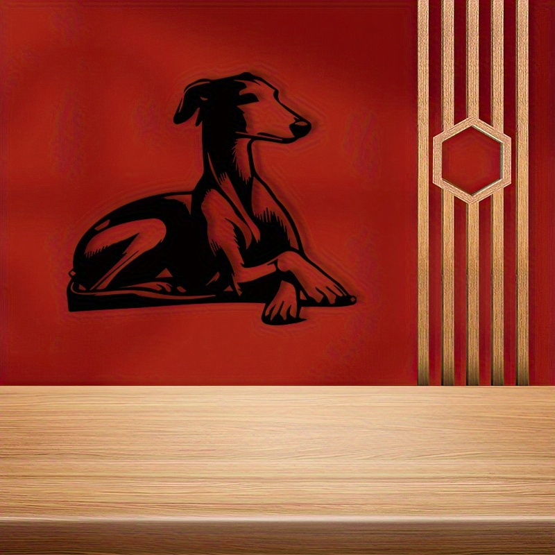Modern Iron Dog Wall Sculpture - Home Decor Garden Ideas 评论和价格