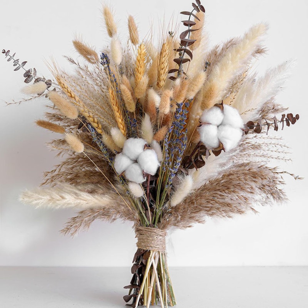 80Pieces Natural Dried Flowers - Dried Flower Bouquet 评论和价格