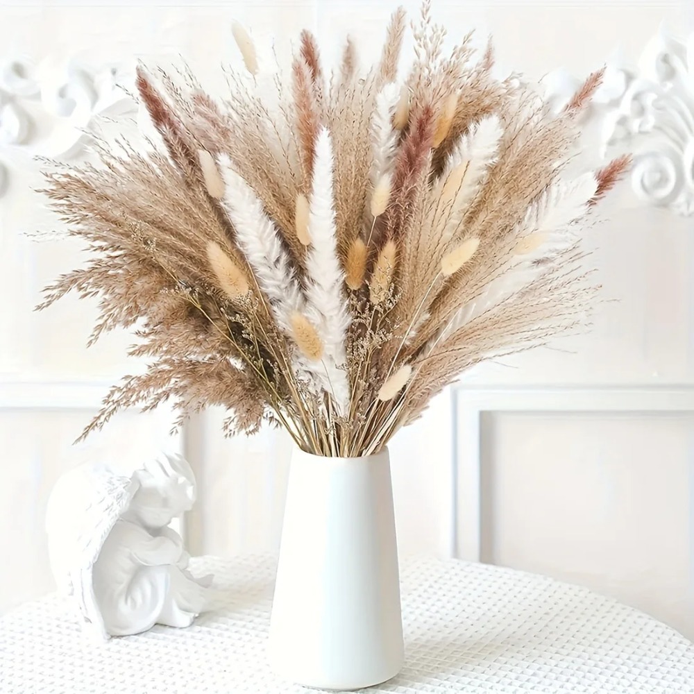80Pieces Natural Dried Flowers - Dried Flower Bouquet 评论和价格