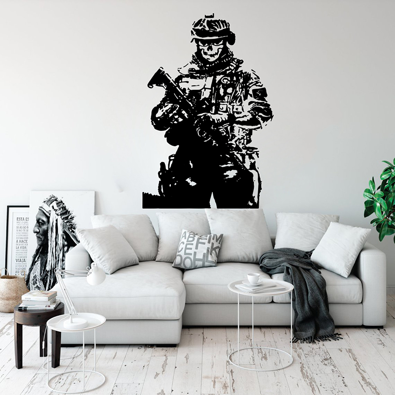 Solider Sniper Skull War Wall  - Home Decor Y2K 评论和价格
