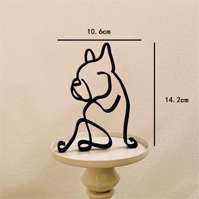 Dog Art Sculpture Metal Dog Ab - Home Decor Y2K 评论和价格
