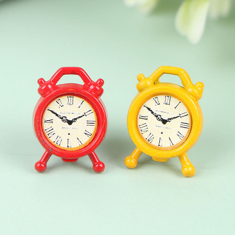 1PC 1:12 Scale Alarm Clock Dol - Home Decor Furniture 评论和价格