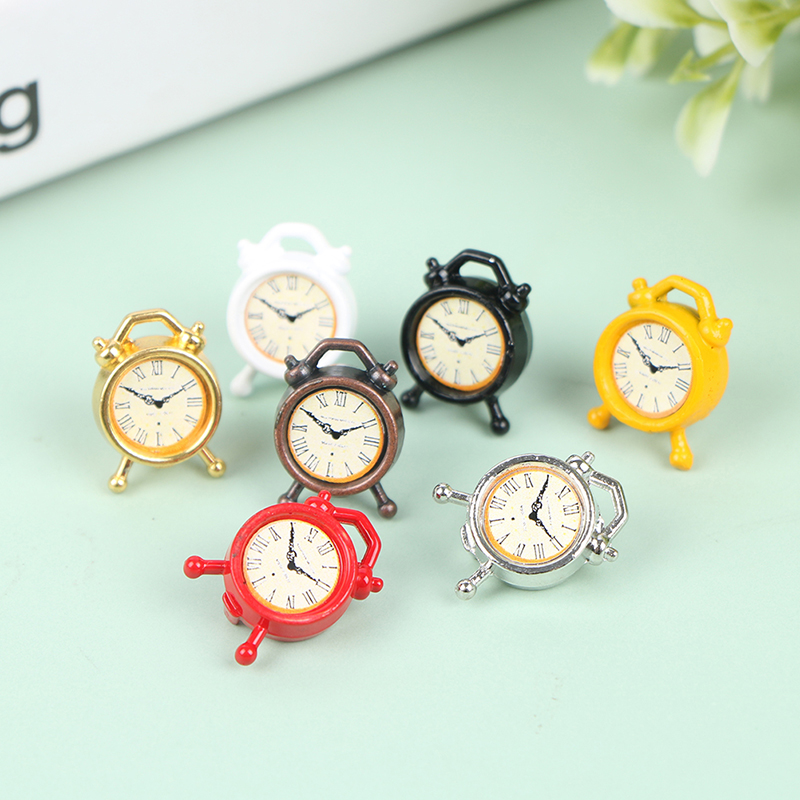 1PC 1:12 Scale Alarm Clock Dol - Home Decor Furniture 评论和价格