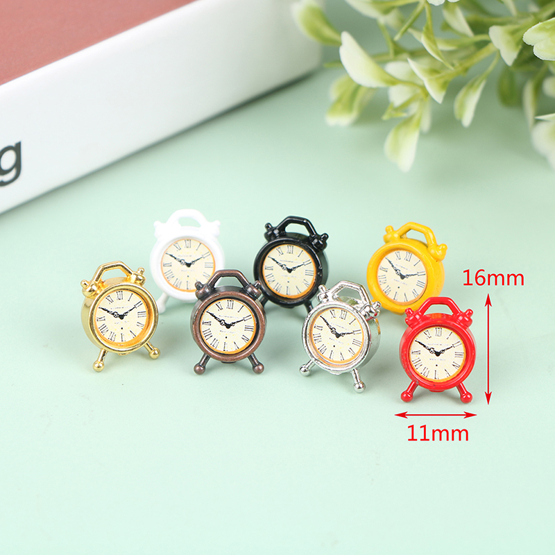 1PC 1:12 Scale Alarm Clock Dol - Home Decor Furniture 评论和价格