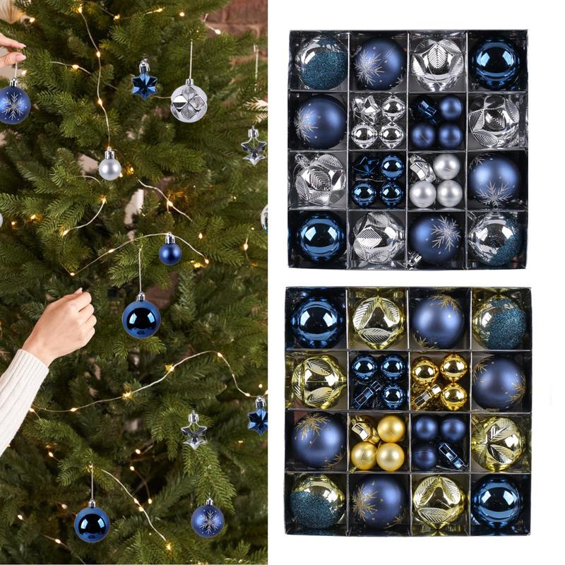 Christmas Ball Ornaments 44 Pi - Home Decor Retail Stores 评论和价格