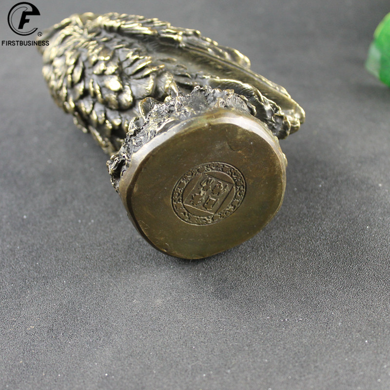 Antique Brass Standing Owl BIG - Home Decor On Sale 评论和价格