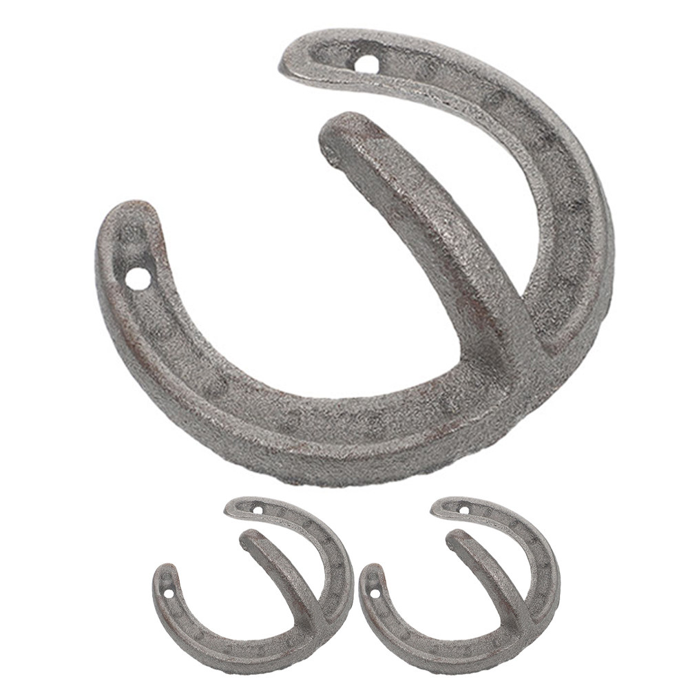 3Pcs Horseshoe Shape Wall Hook - Home Decor Organizer 评论和价格