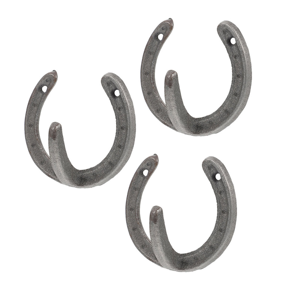 3Pcs Horseshoe Shape Wall Hook - Home Decor Organizer 评论和价格