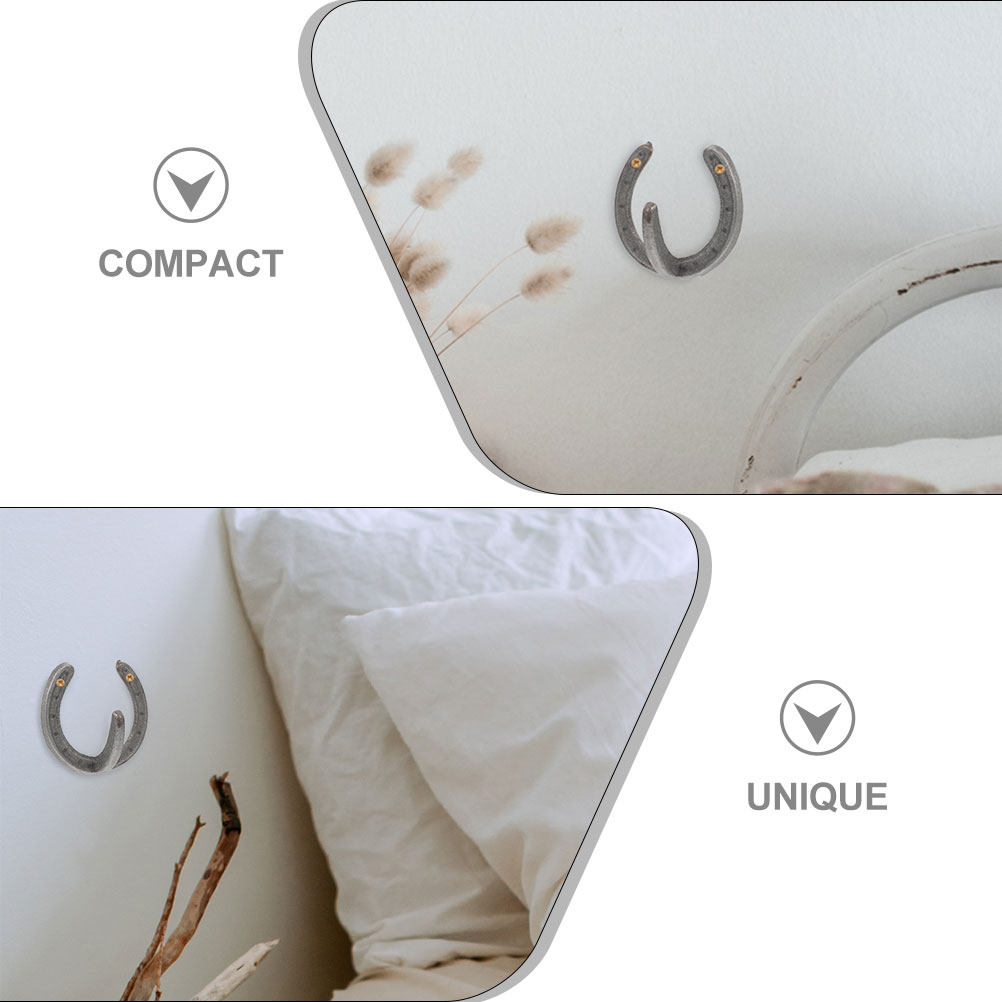 3Pcs Horseshoe Shape Wall Hook - Home Decor Organizer 评论和价格