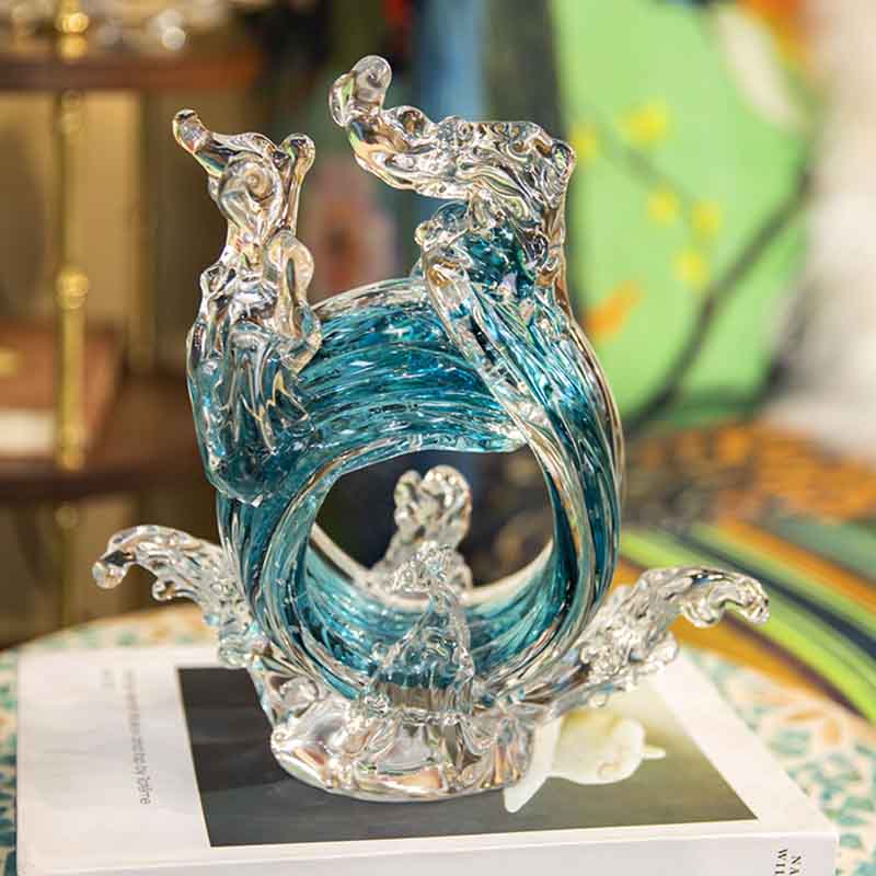 Luxury Glass Crafts Abstract S - Home Decor Y2K 评论和价格