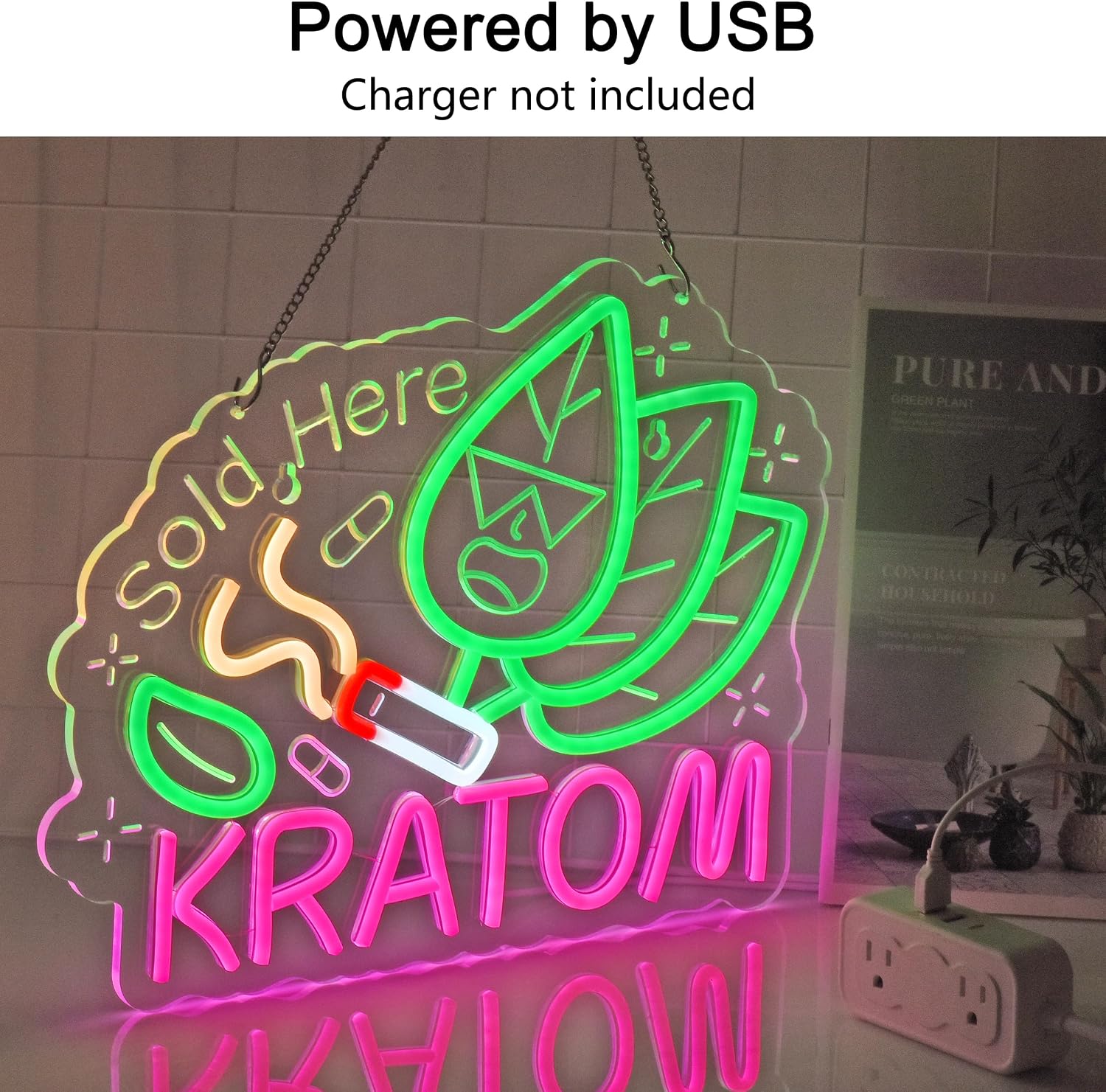 Kratom Neon Sign, Neon Light W - Home Decor Retail Stores 评论和价格