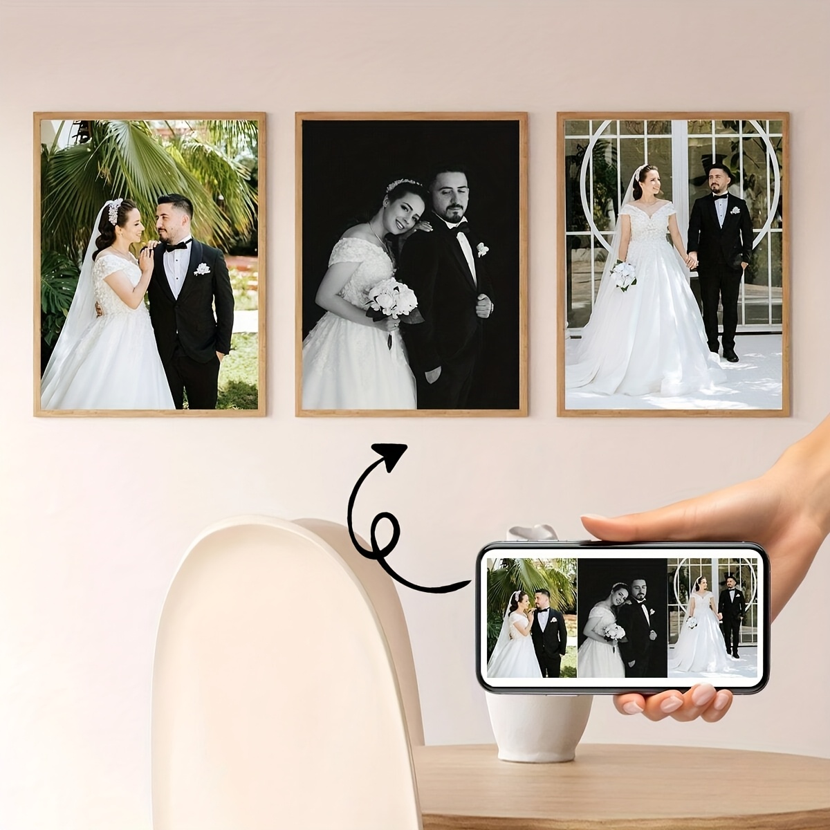 3pcs/set Custom Square Canvas  - Home Decor Wall Pictures 评论和价格