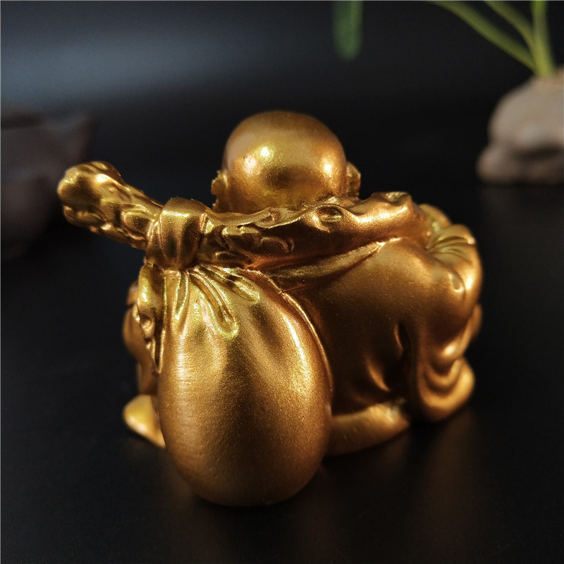 Golden Laughing Buddha Statue  - Home Decor On Sale 评论和价格