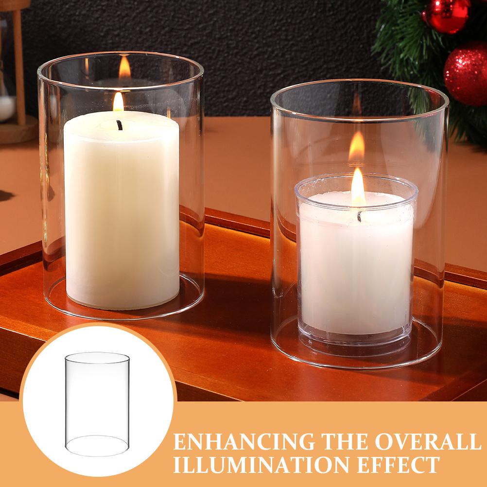3Pcs Glass Cover Transparent C - Home Decor Organizer 评论和价格