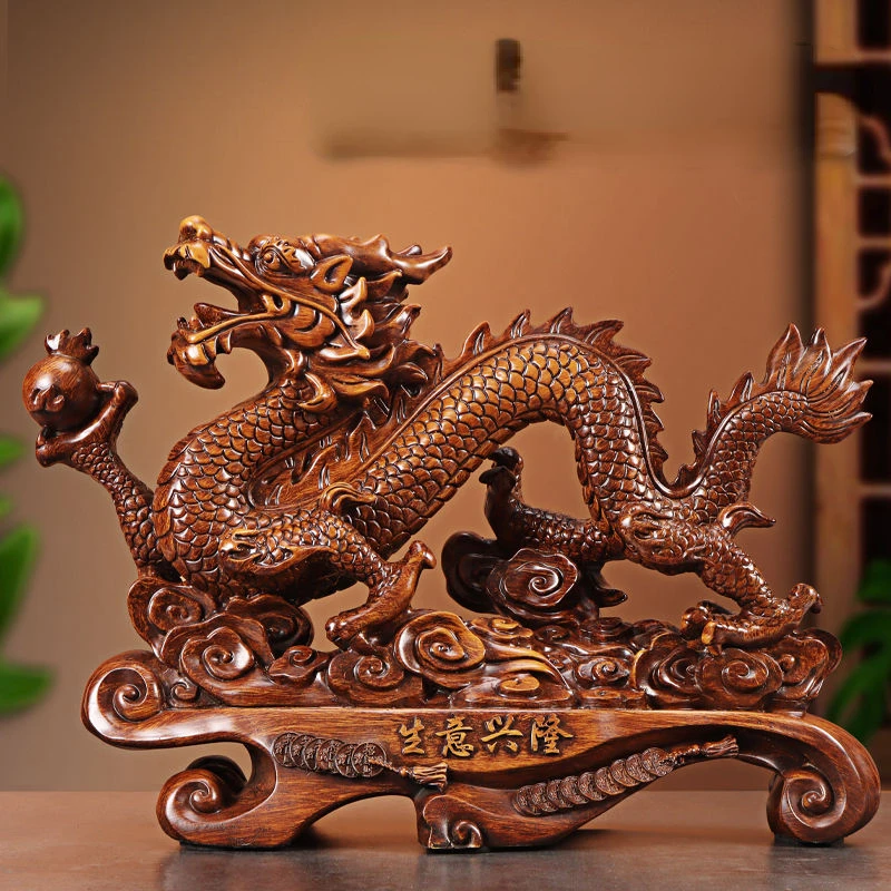 Lucky Dragon Ornaments To Attr - Home Decor On Sale 评论和价格