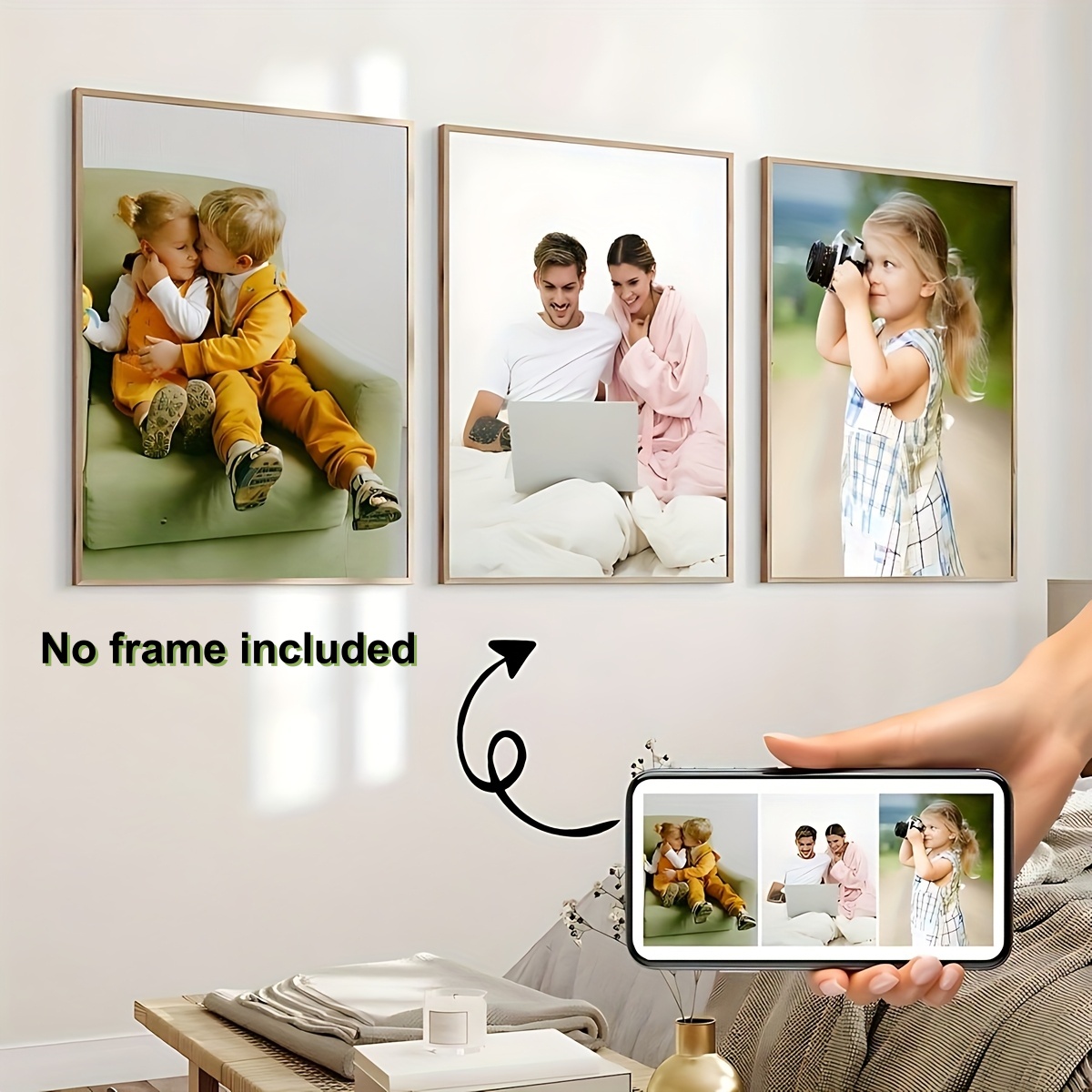 Customize any 3 photos you des - Home Decor Wall Pictures 评论和价格